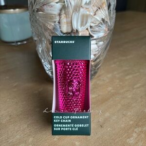 Starbucks Sangria Studded Keychain